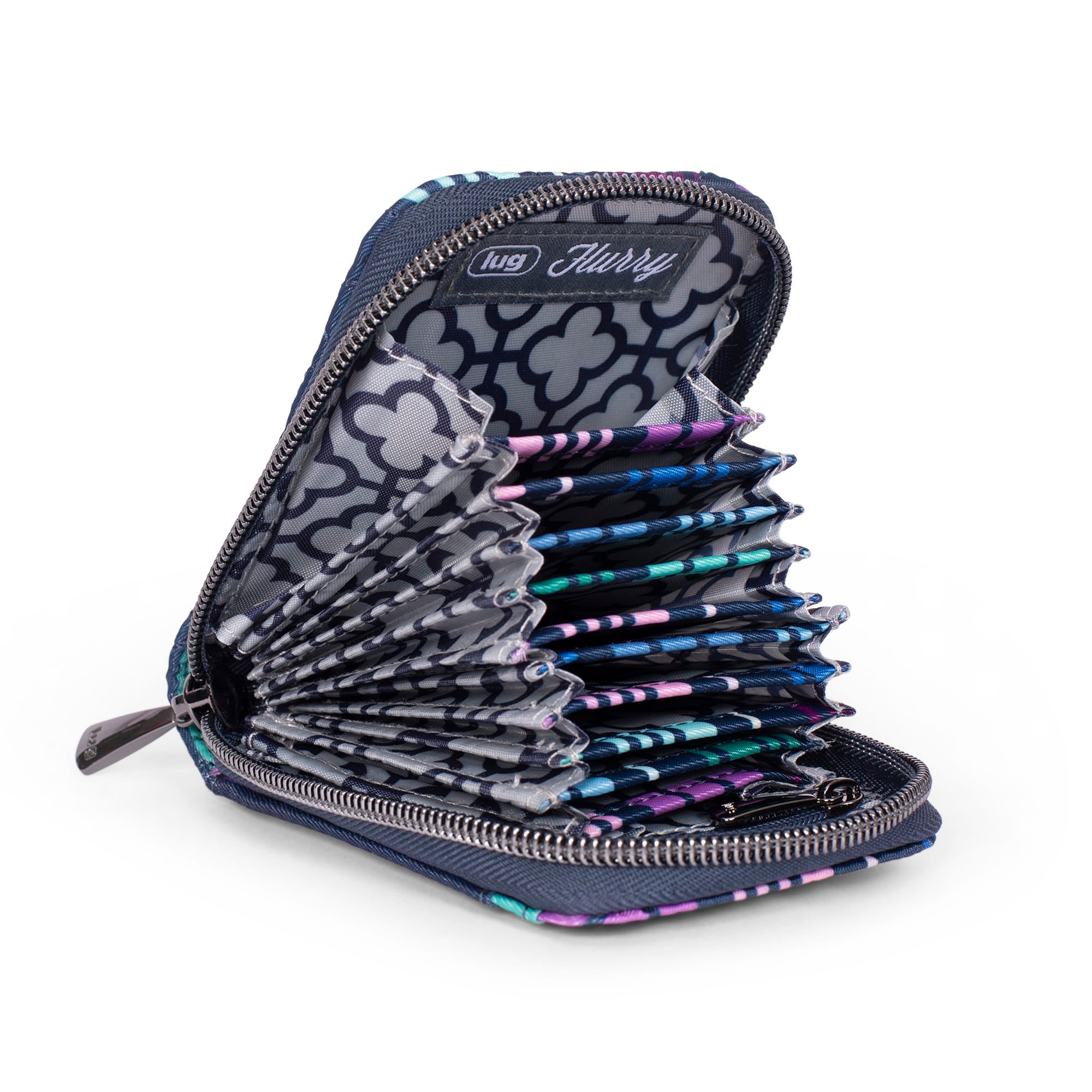 Flurry RFID Wallet - LOVE STRIPE MULTI - Flurry_LoveStraps_05